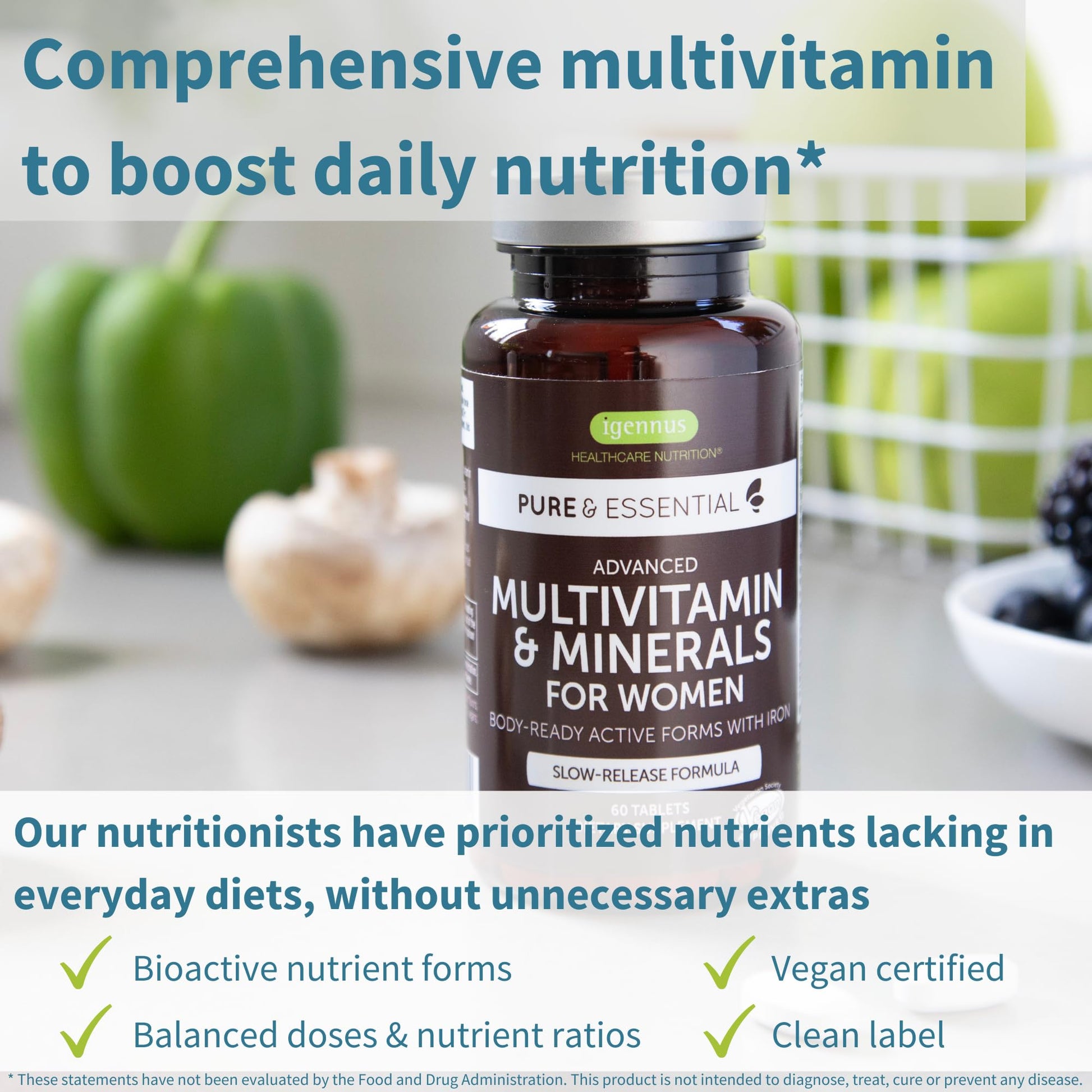 Multivitaminas Igennus para boost nutricional diario