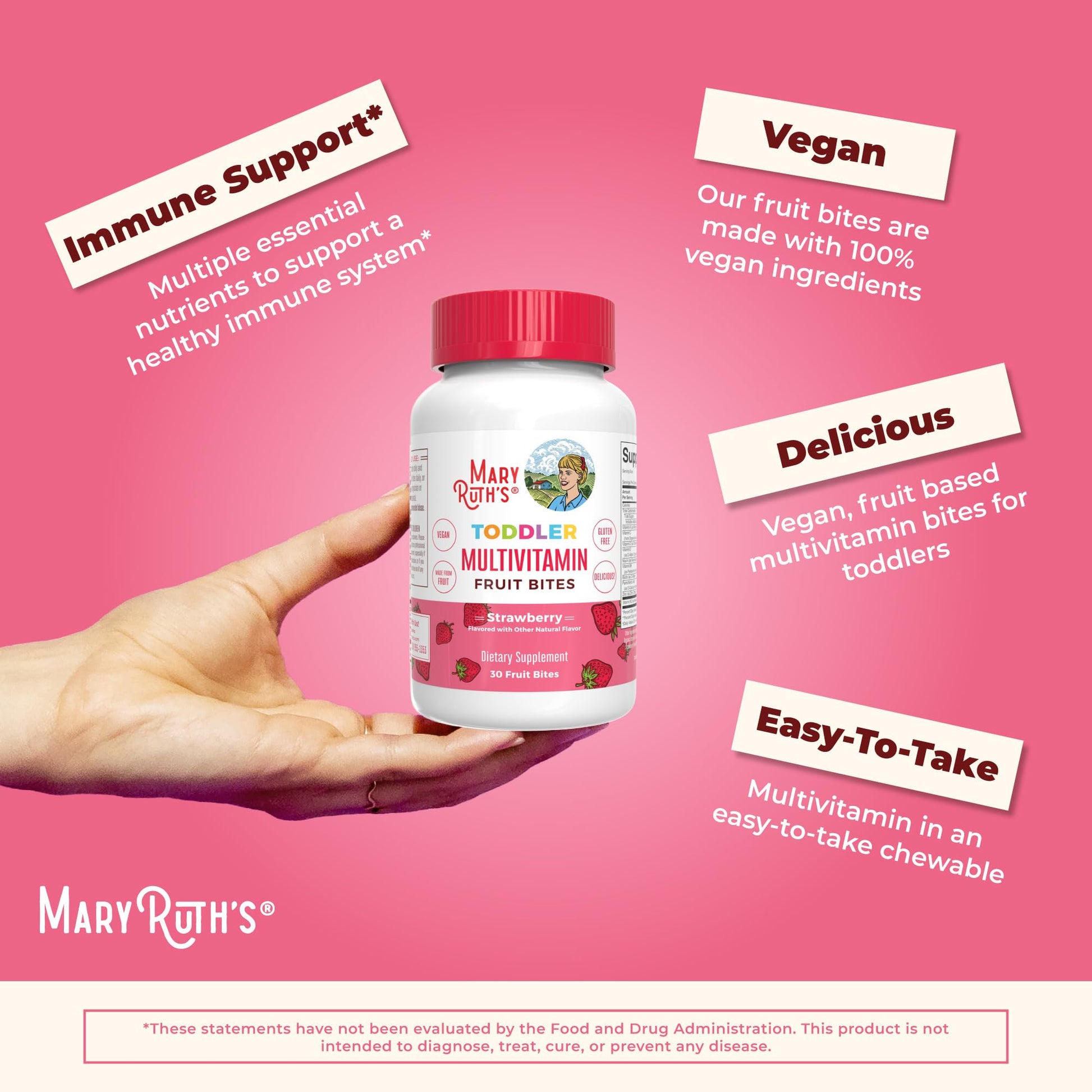 Multivitaminas infantiles MaryRuth's 30 dosis individuales en caja