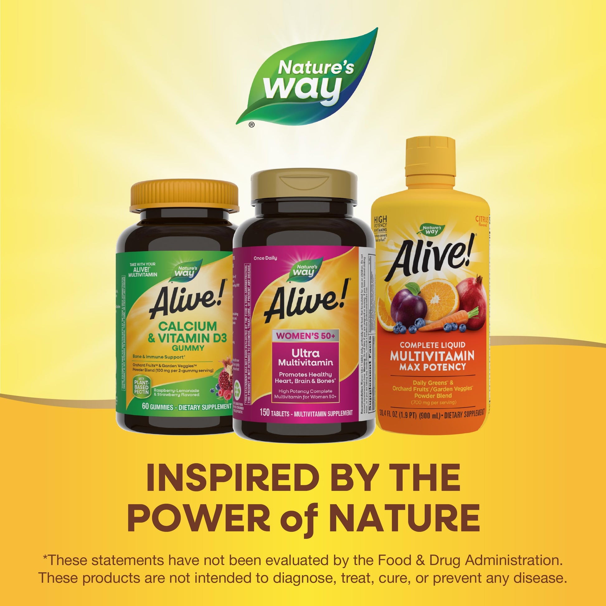 Multivitaminas inspiradas en la naturaleza.
