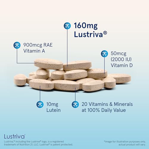 Comprimidos de multivitaminas Jarrow Formulas con 160mg de Lustriva