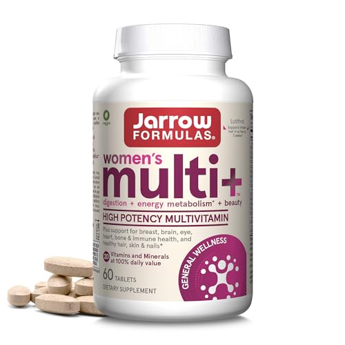 Tarro de multivitaminas para mujeres Jarrow Formulas Multi+