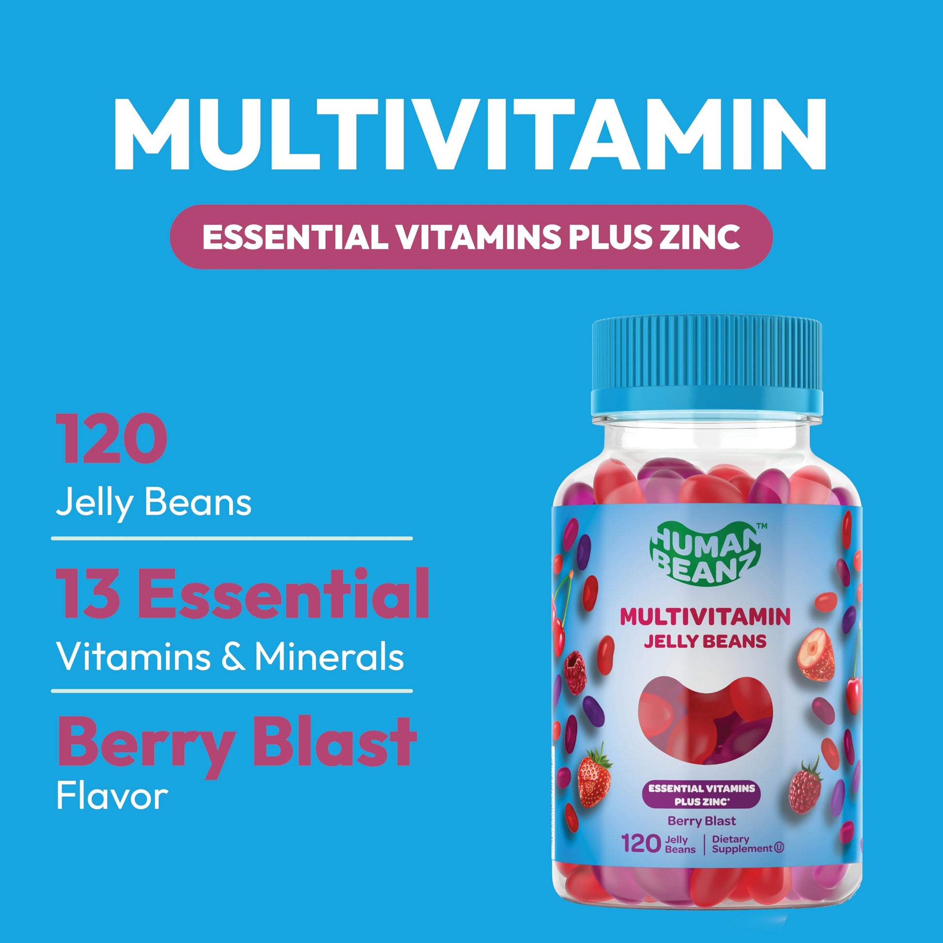 Multivitaminas en forma de jelly beans para adultos