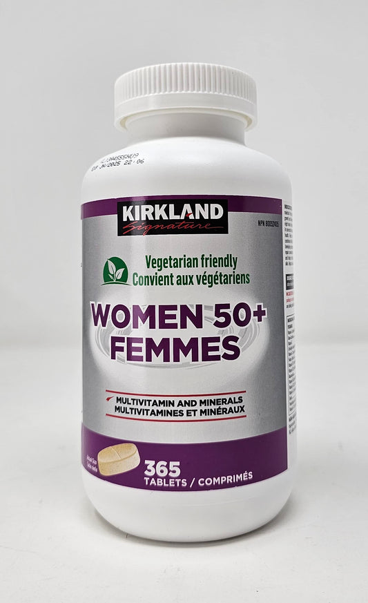 Multivitaminas Kirkland Mujeres 50+ - botella frontal
