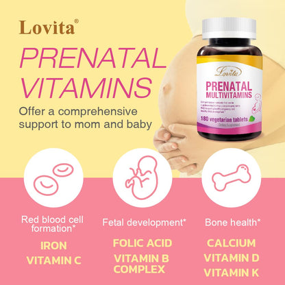 Multivitaminas Lovita para mamá y bebé durante embarazo