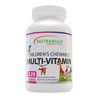Multivitaminas masticables NutraBulk para niños en formas de animales divertidas