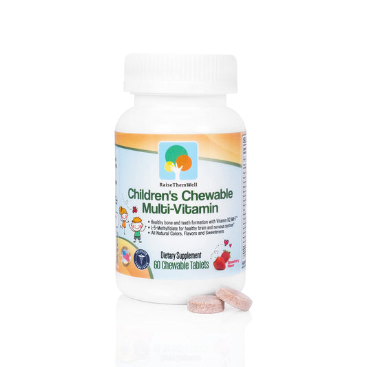 multivitaminas masticables para niños sabor fresa
