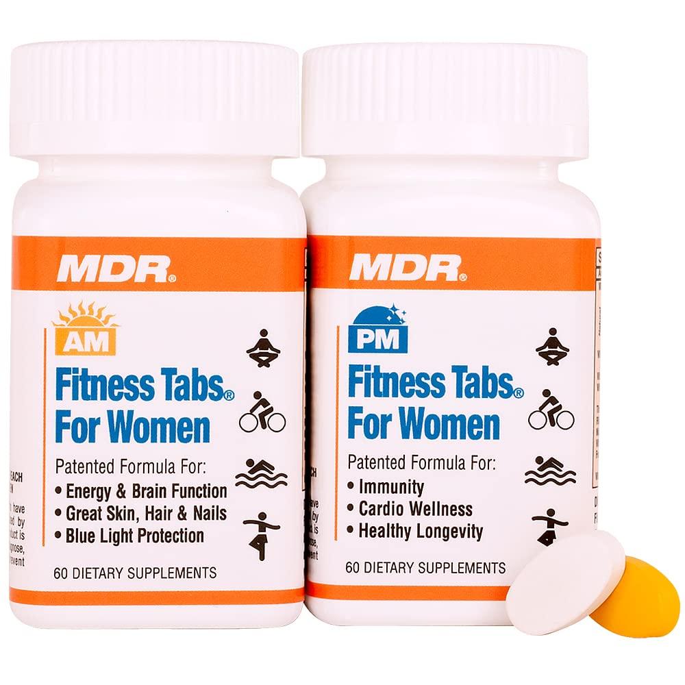 Bote de multivitaminas MDR para mujeres AM y PM