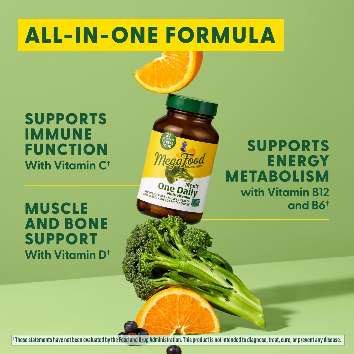 Multivitaminas MegaFood Mens: función inmune, metabolismo