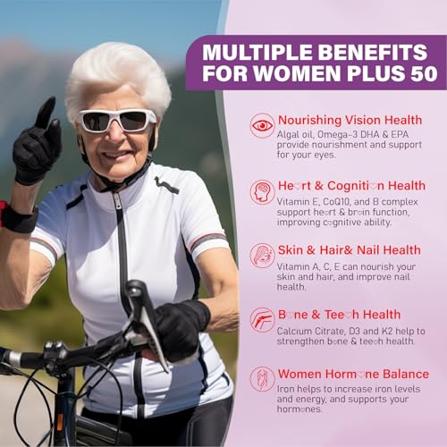Multivitaminas para mujeres promoviendo salud ósea