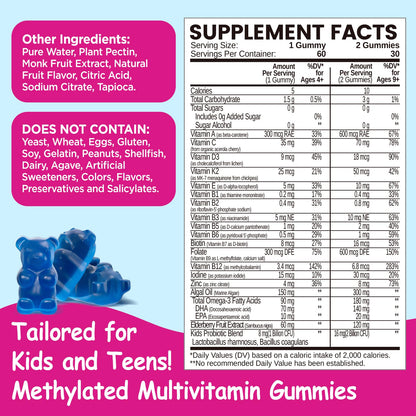 Multivitaminas NATISLAND empaquetado 2 piezas para niños