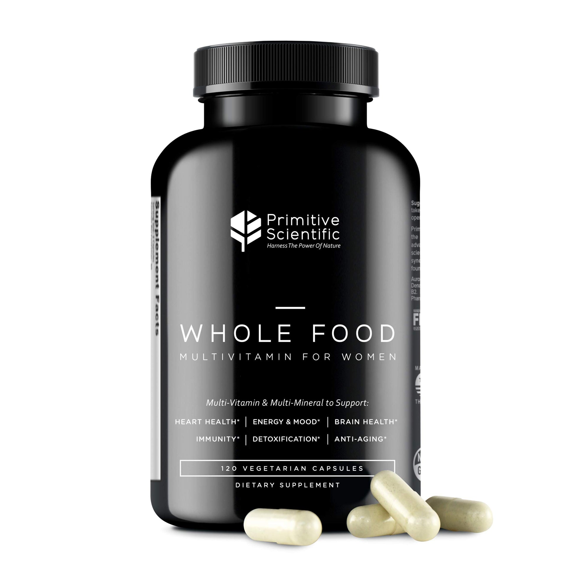botella de multivitaminas naturales para mujeres