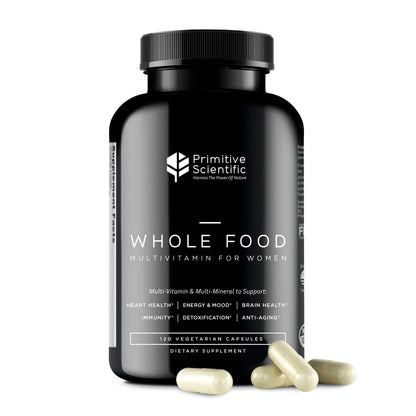 botella de multivitaminas naturales para mujeres