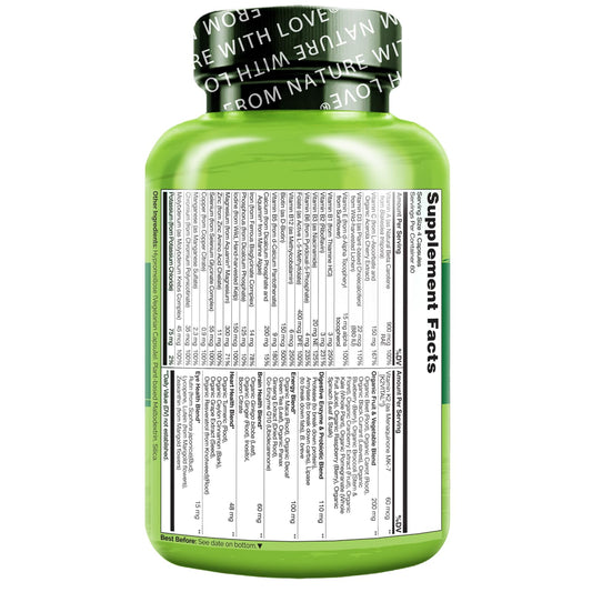 multivitaminas naturelo ingredientes veganos y naturales