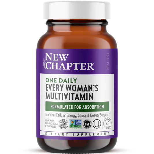 Botella de multivitaminas New Chapter para mujeres con soporte inmunológico