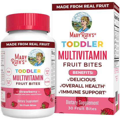 Multivitaminas para niños bocados de fruta MaryRuth's caja resellable
