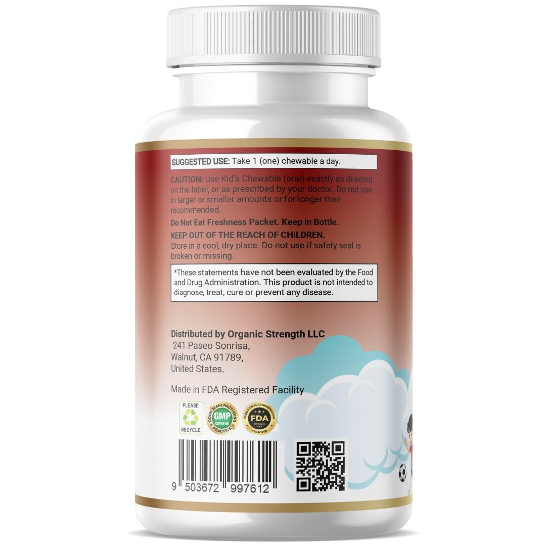 Multivitaminas para niños enriquecidas con calcio y vitaminas naturales