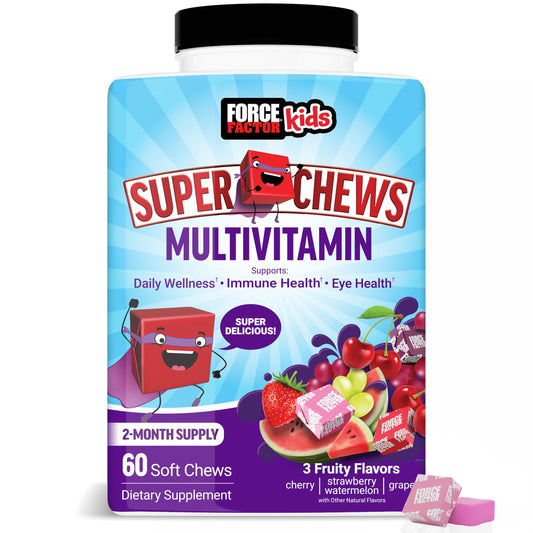 Multivitaminas niños Force Factor frasco frontal