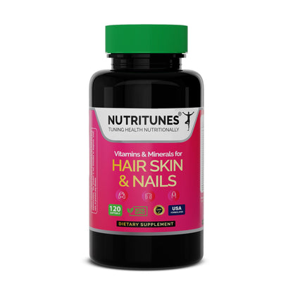 Multivitaminas Nutritunes cabello piel uñas caja 120 cápsulas