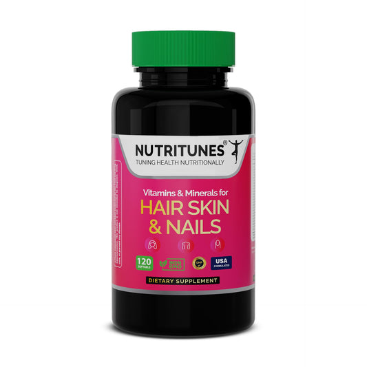 Multivitaminas Nutritunes cabello piel uñas caja 120 cápsulas