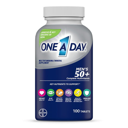 Botella de multivitaminas One A Day para hombres mayores de 50 años, 100 tabletas