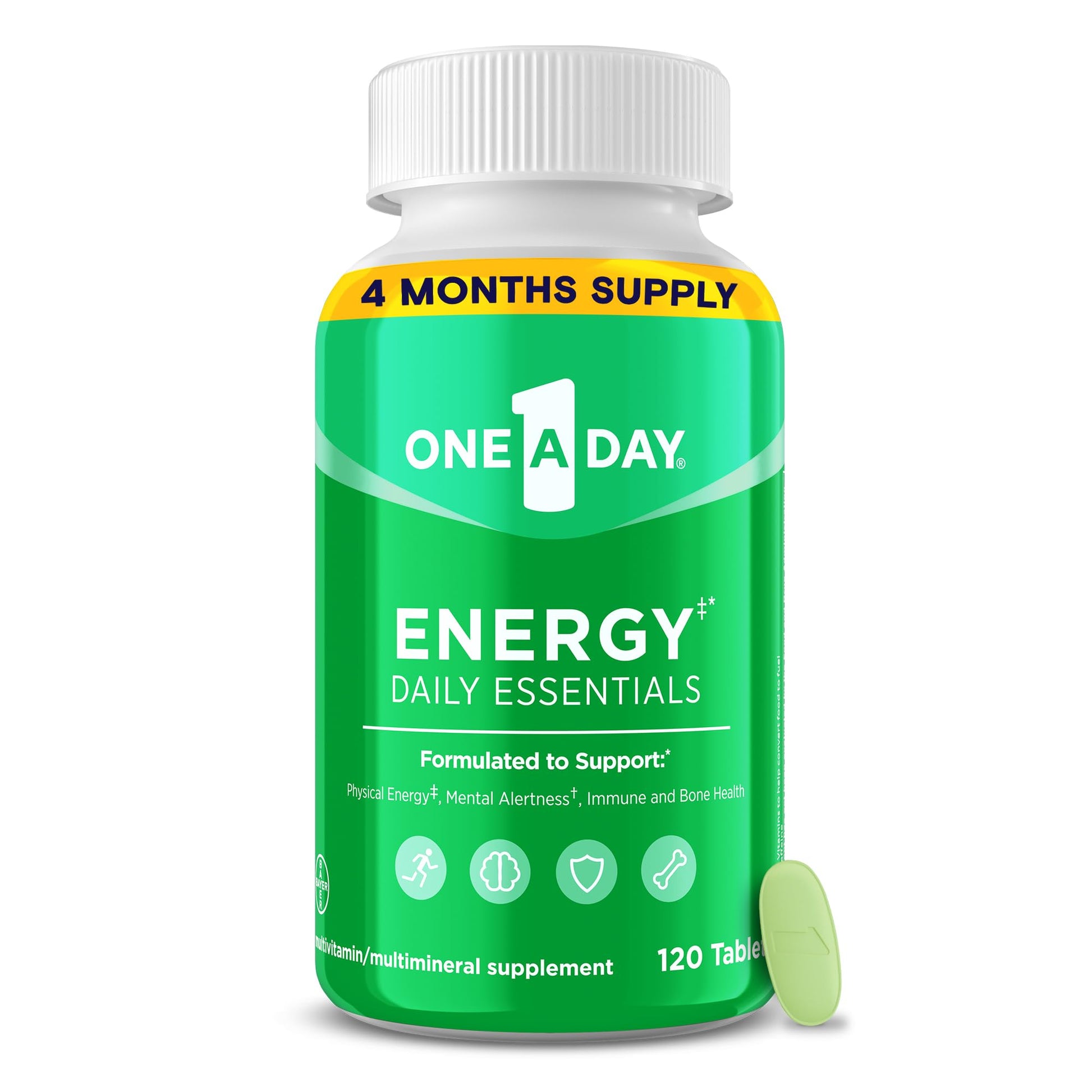 Botella de multivitaminas One A Day Energy para energía diaria