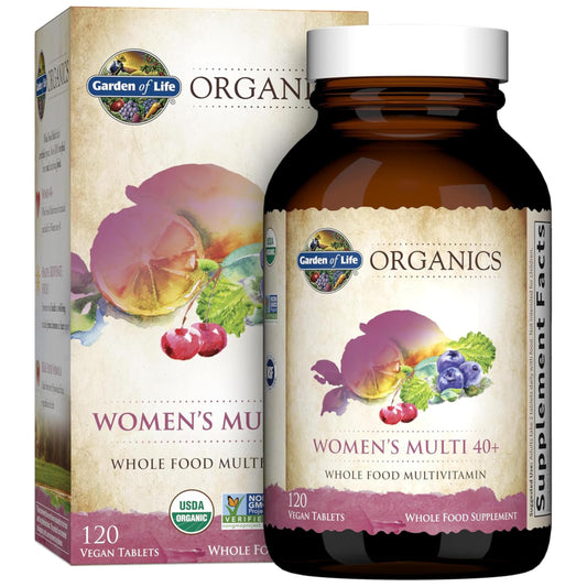 botella de multivitaminas orgánicas para mujeres de garden of life