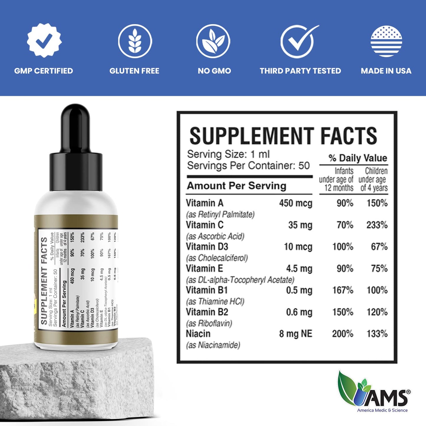 Multivitaminas PediaWell Multi - Mejora el crecimiento mental y físico