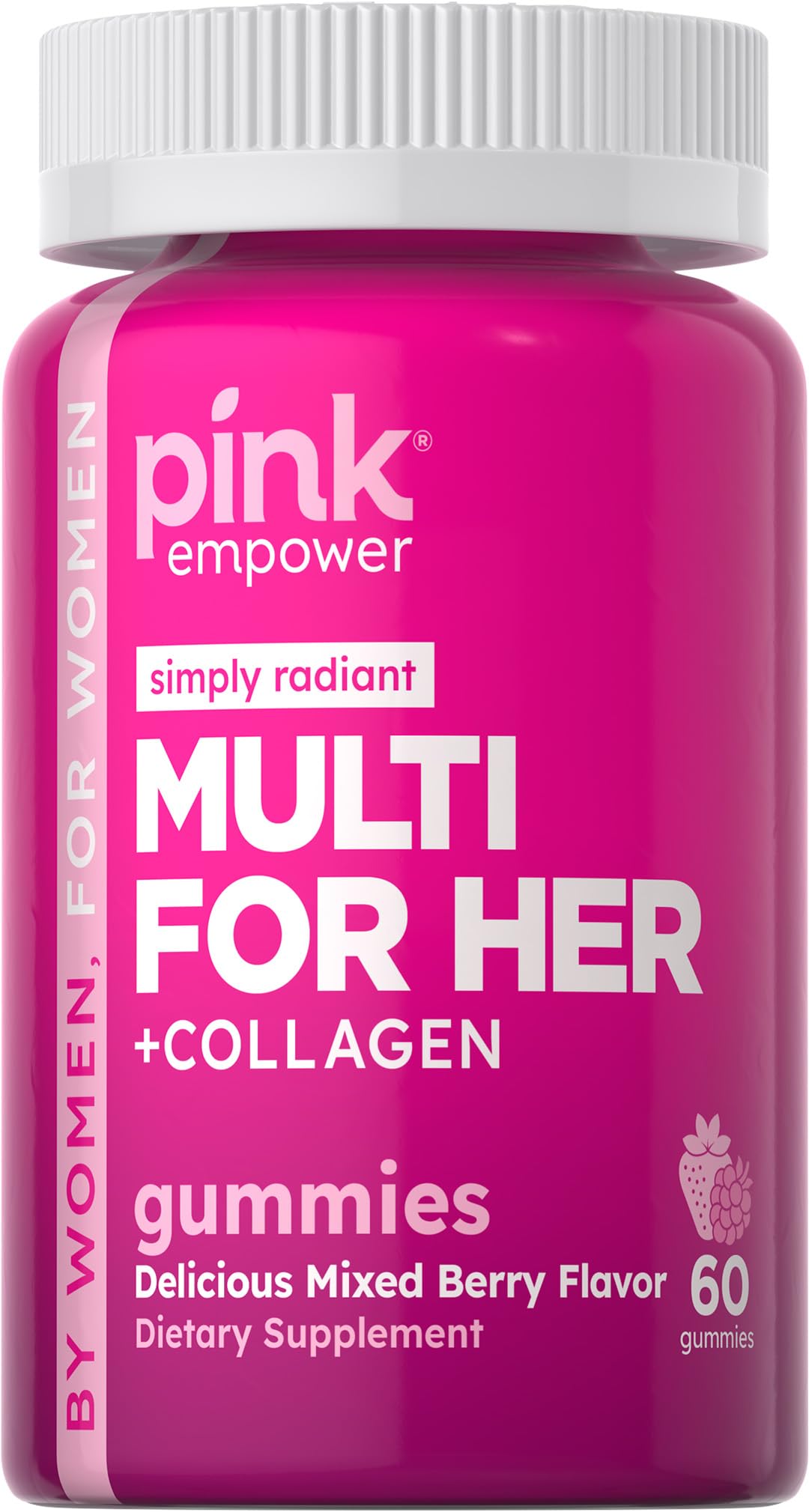 Multivitaminas PINK para mujeres - 60 gomitas frutales