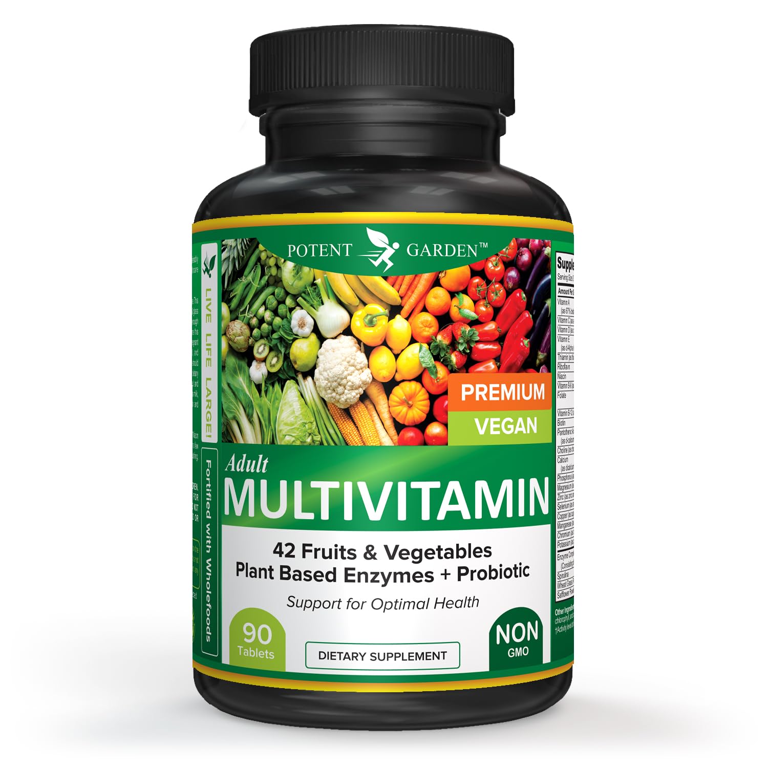 Multivitaminas Potent Garden adulto 42 frutas verduras