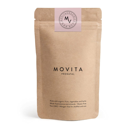 Multivitaminas prenatales Movita bolsa recargable ecológica para 30 días