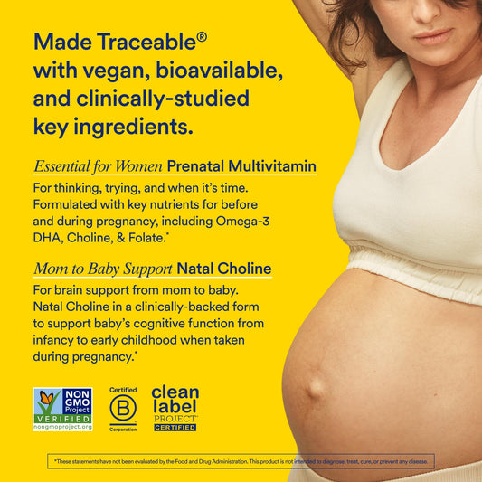 Multivitaminas prenatales Ritual con nutrientes clave