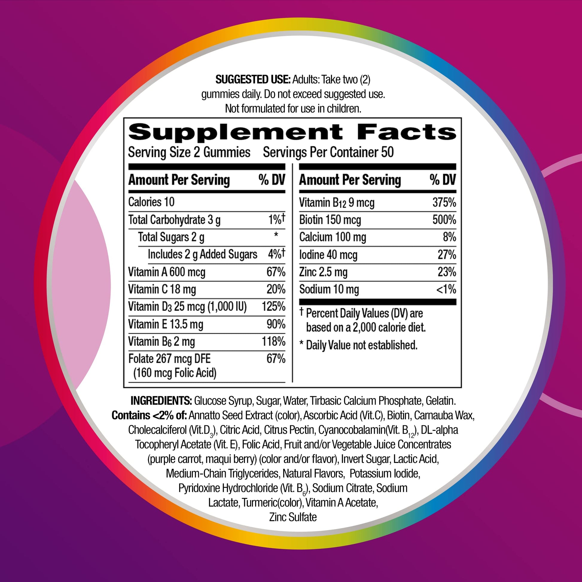 Multivitaminas Centrum con gran sabor
