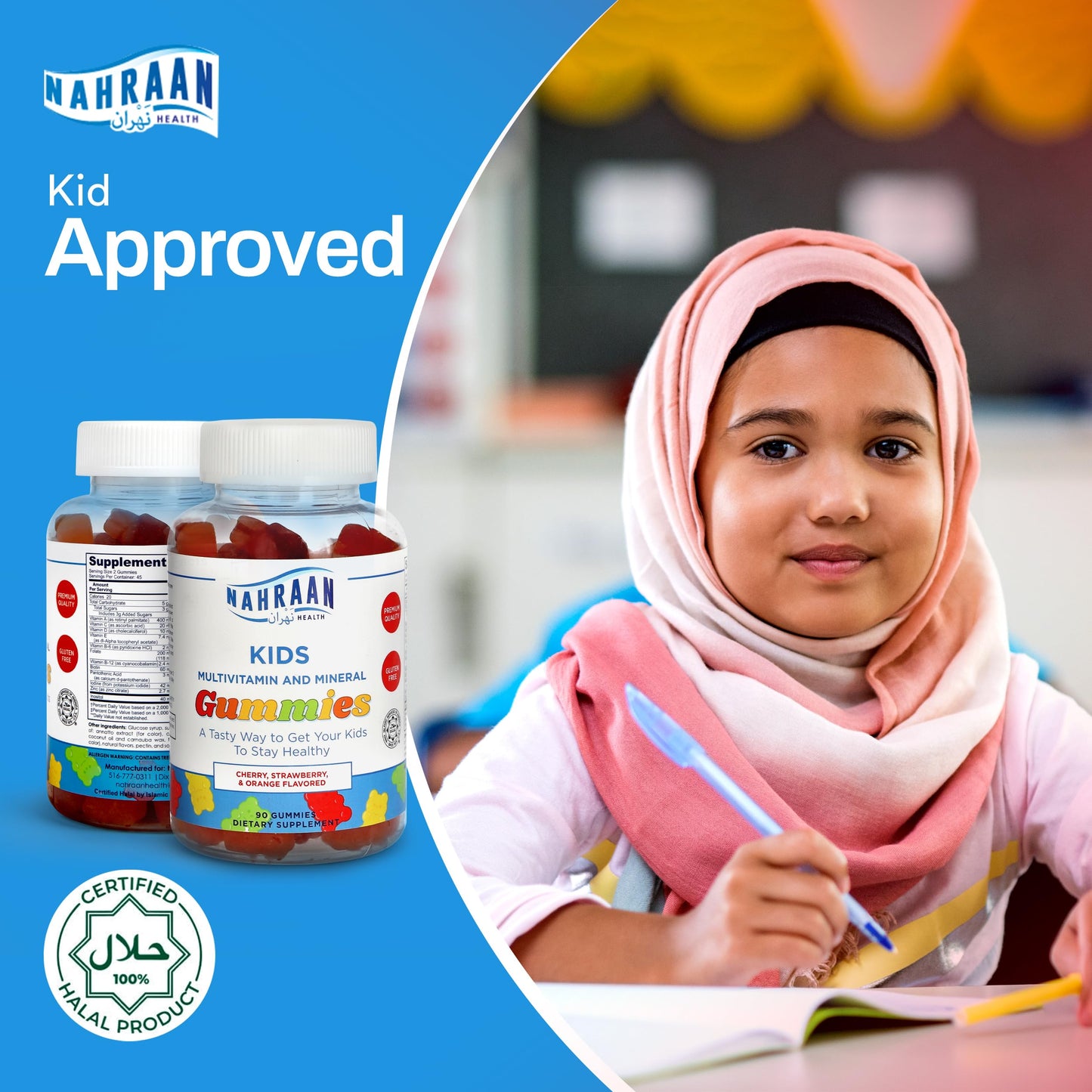 multivitaminas halal con sabores a fruta