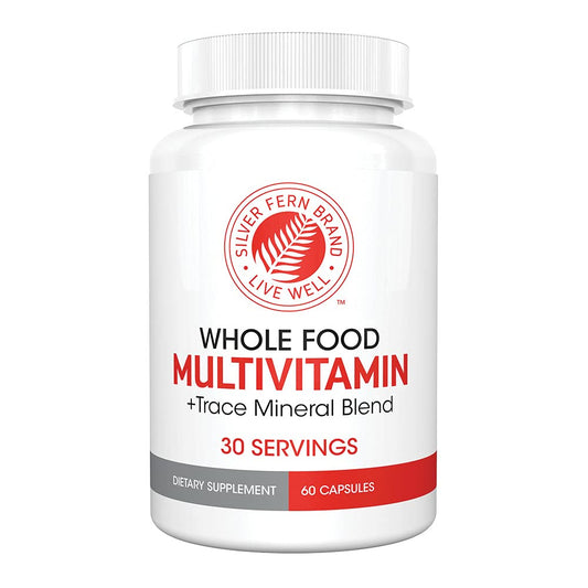Botella de multivitaminas Silver Fern de 60 cápsulas en color blanco