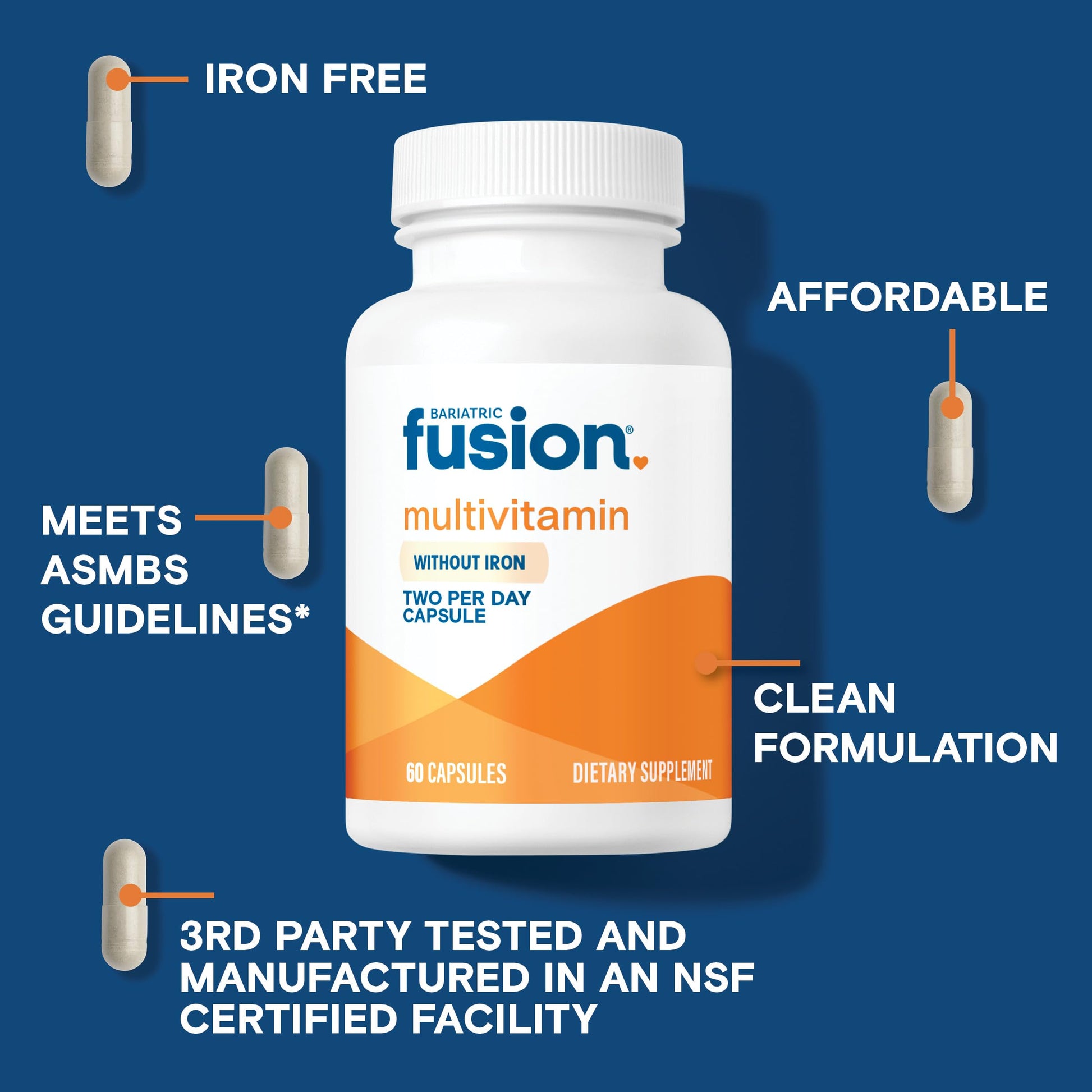Multivitaminas sin gluten Bariatric Fusion