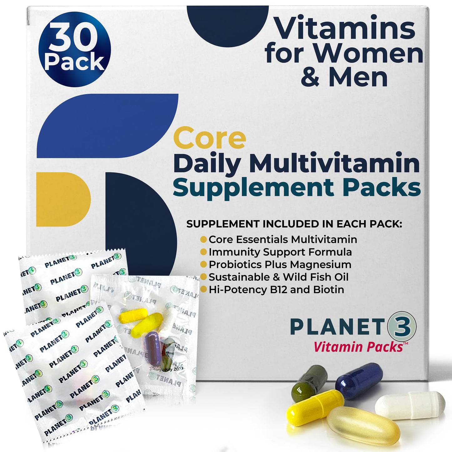 Multivitaminas y soporte energético en paquetes Planet 3