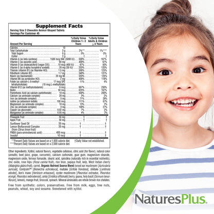 Multivitaminas con superalimentos para niños Animal Parade