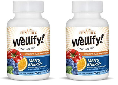 Multivitaminas Wellify energía masculina 65 comprimidos