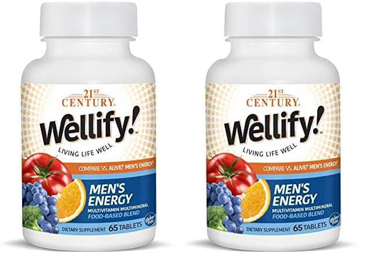 Multivitaminas Wellify energía masculina 65 comprimidos