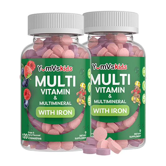 multivitaminas YumVs para niños en botella
