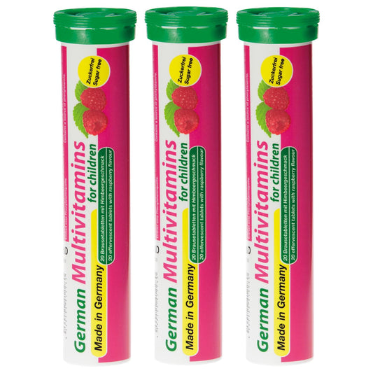Multivitamínico alemán niños frambuesa tubo