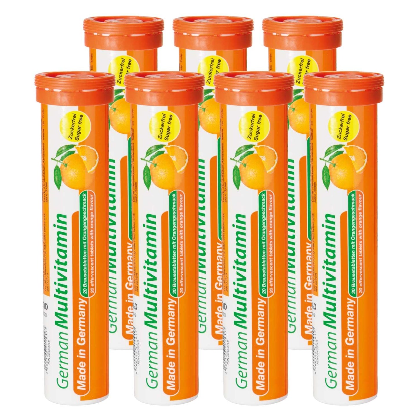 multivitamínico alemán tableta efervescente sabor naranja