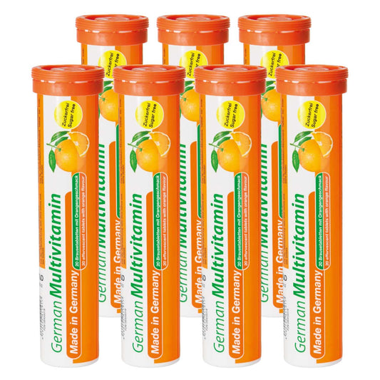multivitamínico alemán tableta efervescente sabor naranja