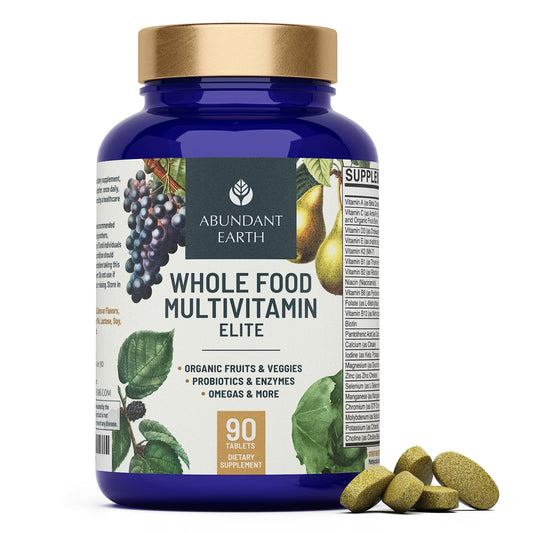 Multivitamínico de alimentos completos Abundant Earth para mujeres