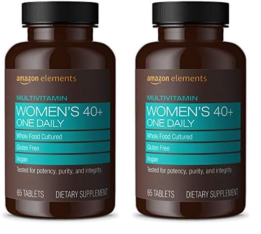 Multivitamínico Amazon Elements mujeres 40 plus lado