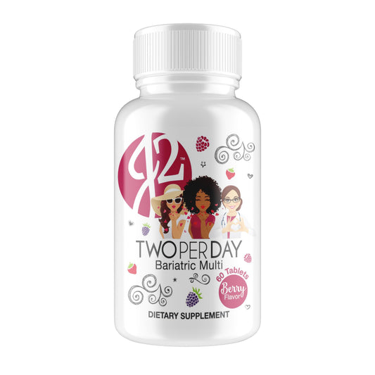 botella multivitamínico bariátrico j2 two per day sabor bayas