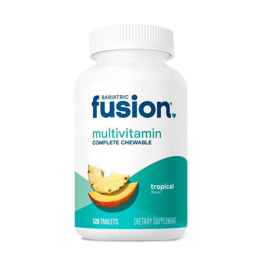 Botella de multivitamínico bariátrico tropical
