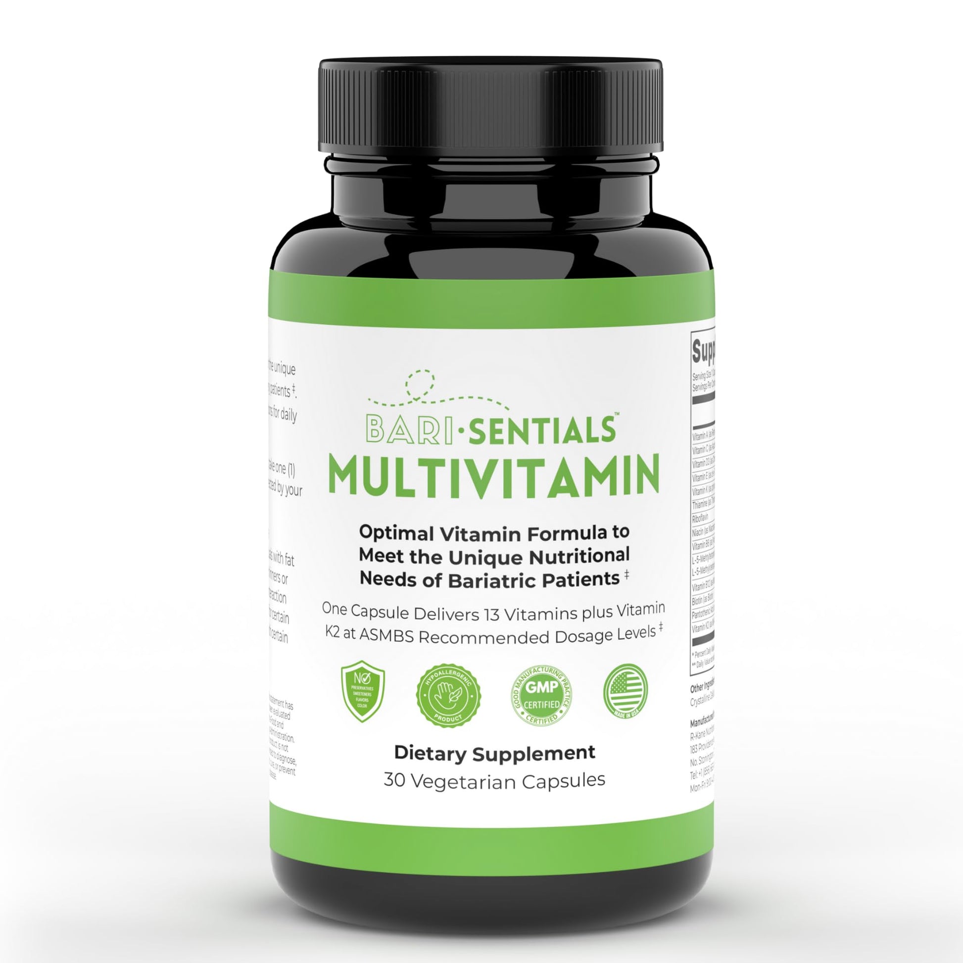 Multivitamínico bariátrico R-Kane frasco de cápsulas