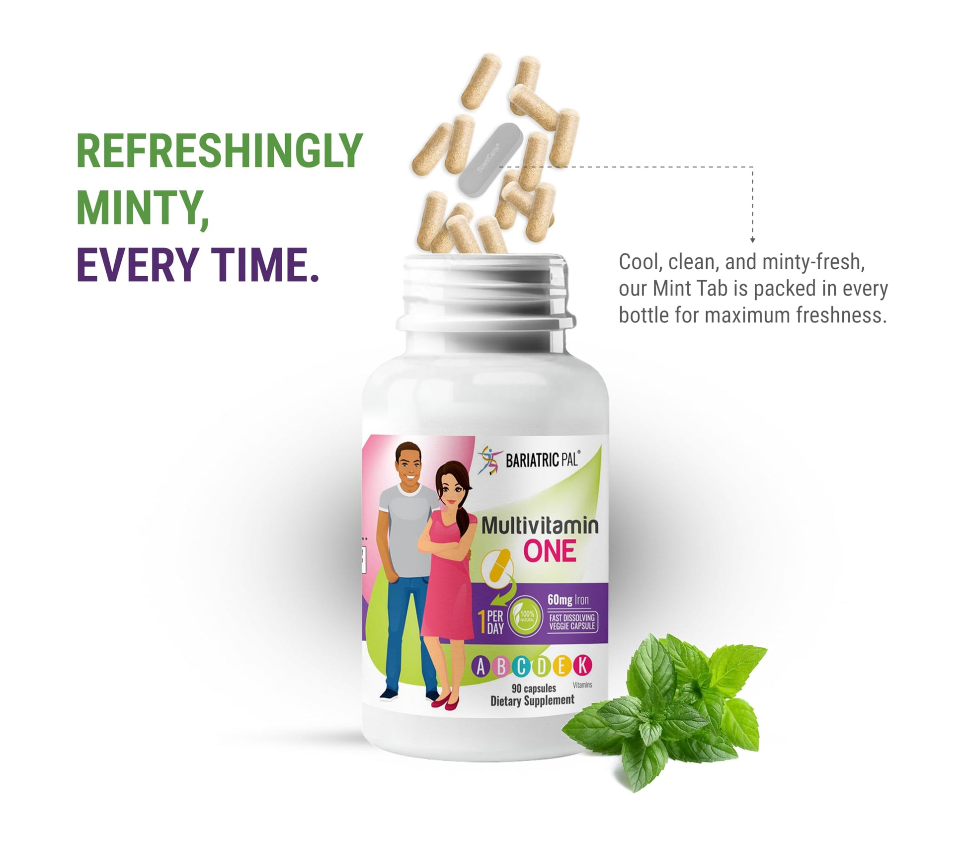multivitamínico bariatricpal con menta fresca