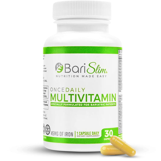 Botella de multivitamínico BariSlim para cirugía bariátrica